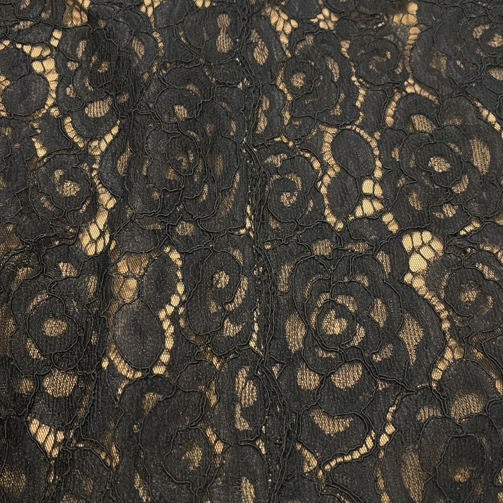 Vera Wang Nordstrom Dress navy nude v neck lace cocktail SZ 10 formal dressy NWT - Picture 16 of 16